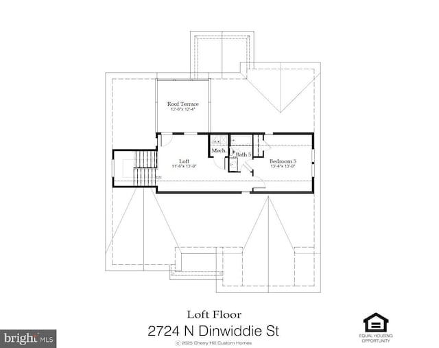 2724 N Dinwiddie St, Arlington, VA 22207 - view of floor plan / room layout