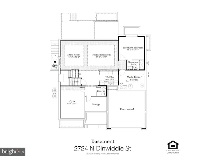 2724 N Dinwiddie St, Arlington, VA 22207 - view of floor plan / room layout