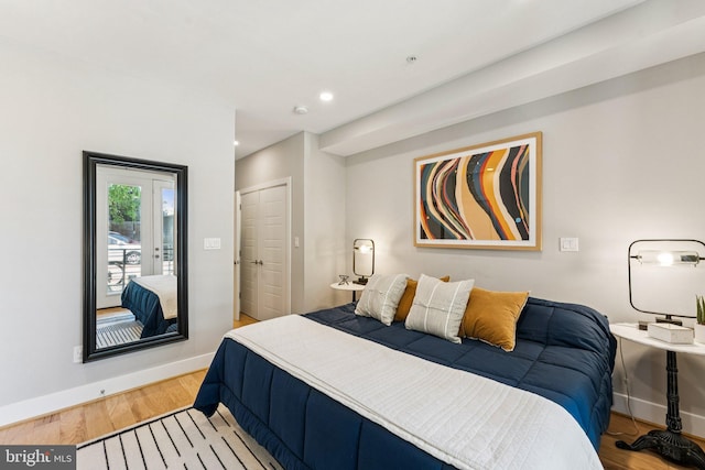 614 I St NE Unit 1, Washington, DC 20002 - bedroom featuring light wood finished floors and recessed lighting