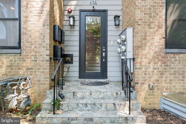 614 I St NE Unit 1, Washington, DC 20002 - doorway to property featuring brick siding
