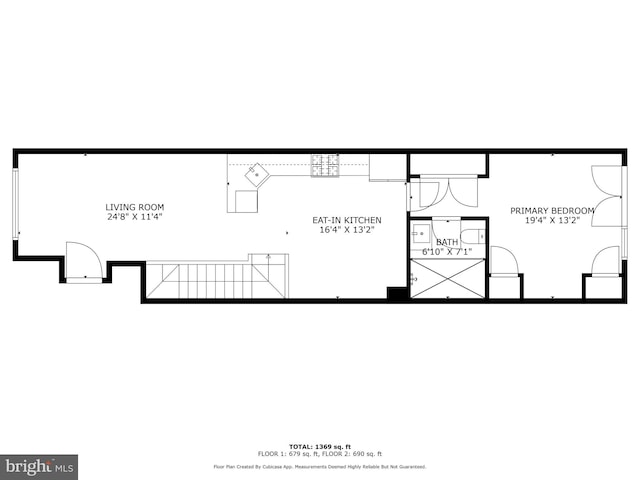 614 I St NE Unit 1, Washington, DC 20002 - view of home floor plan