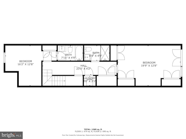 614 I St NE Unit 1, Washington, DC 20002 - view of home floor plan