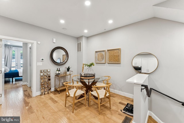 614 I St NE Unit 1, Washington, DC 20002 - dining room with recessed lighting and light wood-style floors