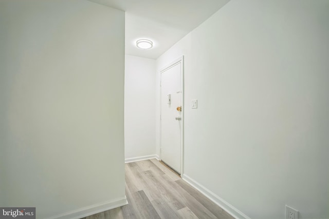 4939 Americana Dr Unit 106, Annandale, VA 22003 - hall featuring light wood finished floors and baseboards