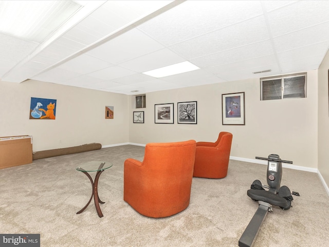 12263 Greenleaf Ave, Potomac, MD 20854 - cinema with carpet and a drop ceiling