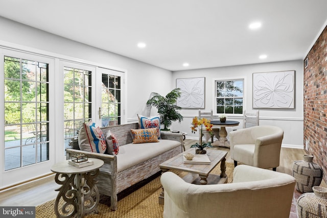 906 Danton Ln, Alexandria, VA 22308 - living room with wood finished floors and recessed lighting