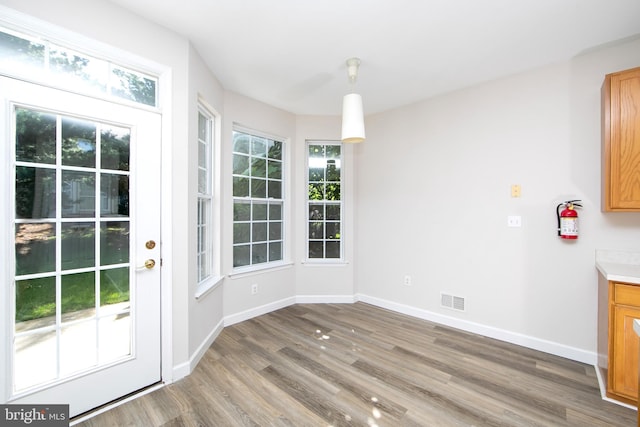 304 Amy Way, Cinnaminson, NJ 08077 - doorway to outside with wood finished floors and baseboards