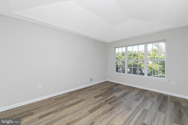 304 Amy Way, Cinnaminson, NJ 08077 - spare room featuring wood finished floors and a tray ceiling