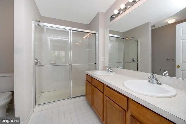304 Amy Way, Cinnaminson, NJ 08077 - full bath featuring tile patterned flooring, a stall shower, and double vanity