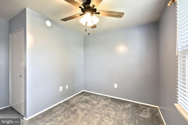 4604 View Dr, Spring Grove, PA 17362 - carpeted empty room with ceiling fan and a smoke detector