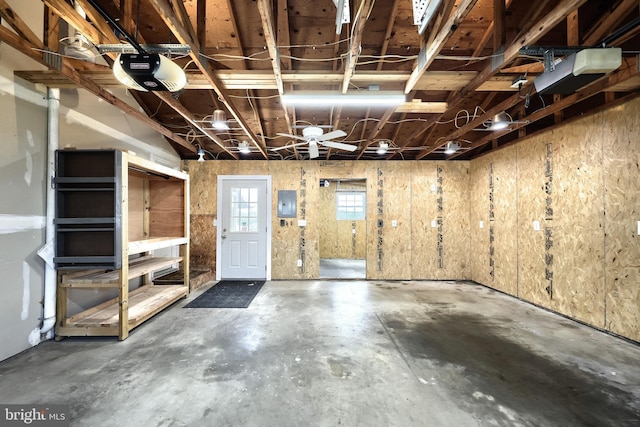 4604 View Dr, Spring Grove, PA 17362 - garage with a garage door opener and electric panel