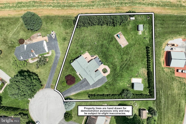 4604 View Dr, Spring Grove, PA 17362 - aerial view of property and surrounding area featuring property parcel outlined