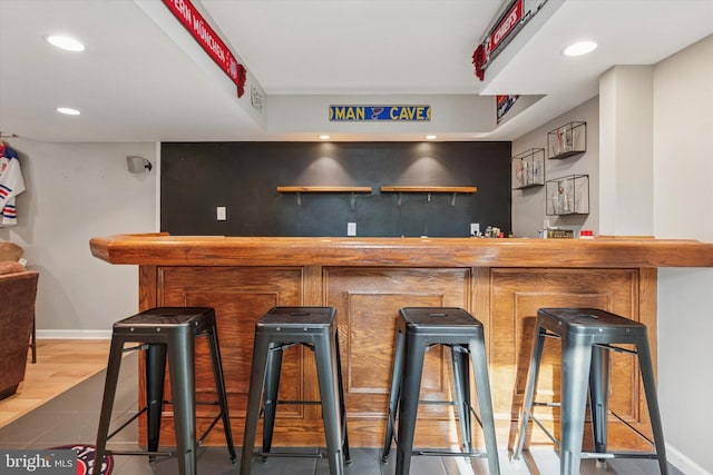 100 Windsor Ct, Richlandtown, PA 18955 - indoor wet bar featuring recessed lighting and tile patterned flooring