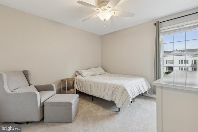 100 Windsor Ct, Richlandtown, PA 18955 - bedroom with light carpet and a ceiling fan