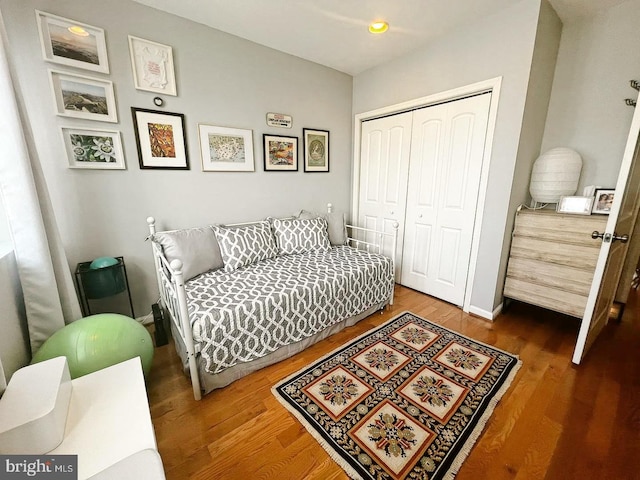 445 Manor Pl NW Unit 3, Washington, DC 20010 - bedroom featuring a closet and wood finished floors