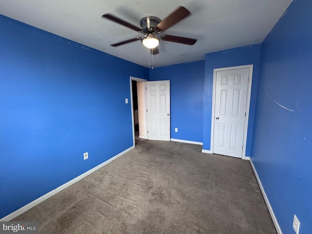7638 Thouron Ave, Philadelphia, PA 19150 - unfurnished bedroom featuring carpet and a ceiling fan