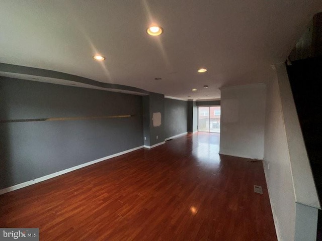 7638 Thouron Ave, Philadelphia, PA 19150 - empty room featuring wood finished floors and recessed lighting