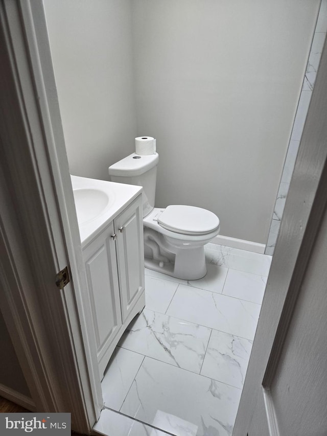 814 4th Ave, Bristol, PA 19007 - bathroom with marble finish floors and vanity