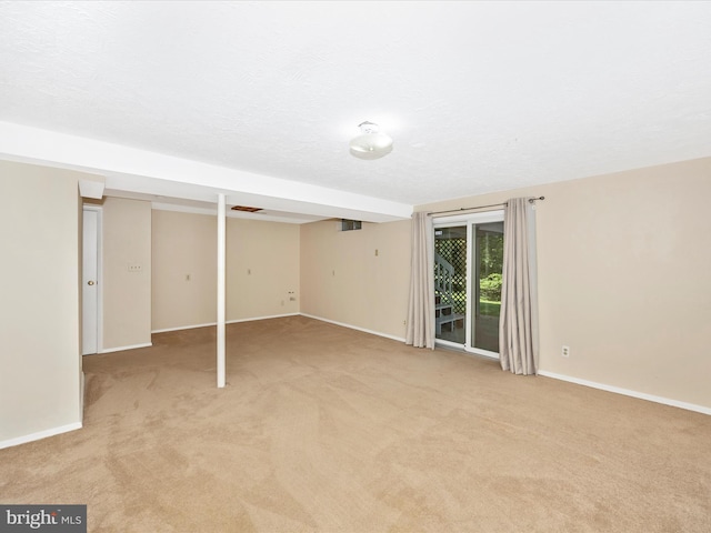 23732 Rolling Fork Way, Gaithersburg, MD 20882 - below grade area featuring light colored carpet and baseboards