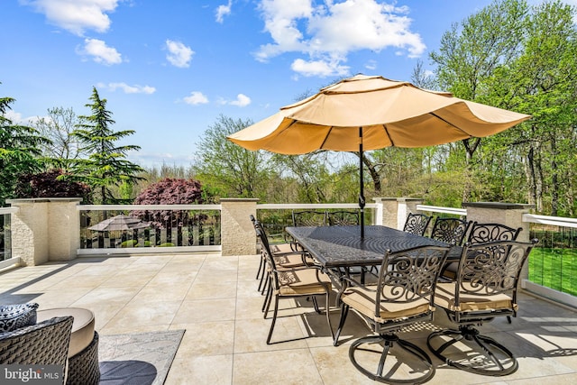 61 Brooks Rd, Moorestown, NJ 08057 - view of patio featuring outdoor dining area