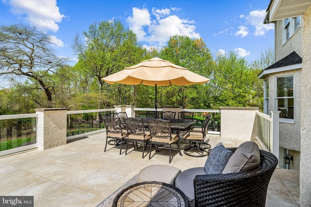 61 Brooks Rd, Moorestown, NJ 08057 - view of patio featuring outdoor dining space
