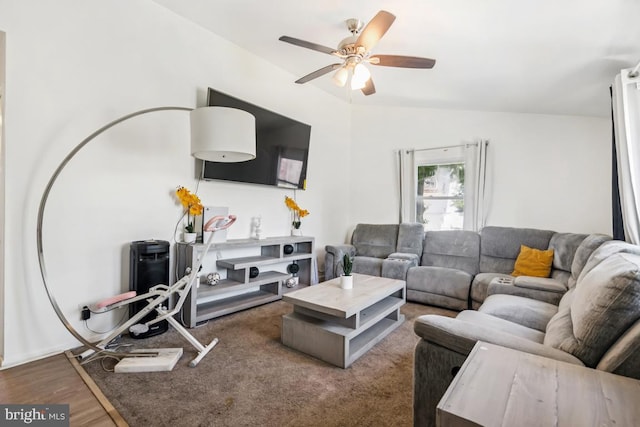 660 N Kentucky Ave, Atlantic City, NJ 08401 - living area with ceiling fan and wood finished floors