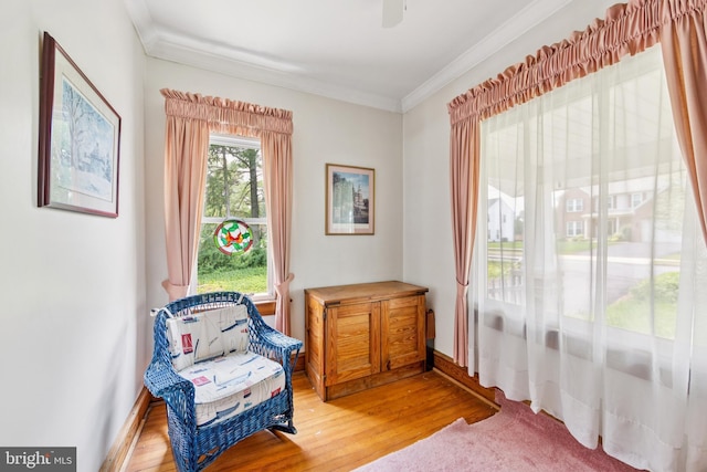 615 Convent Rd, Aston, PA 19014 - living area with crown molding and light wood finished floors