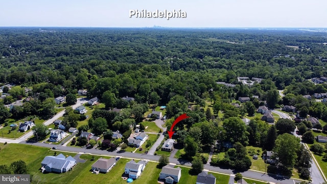 615 Convent Rd, Aston, PA 19014 - aerial view of property's location with a heavily wooded area