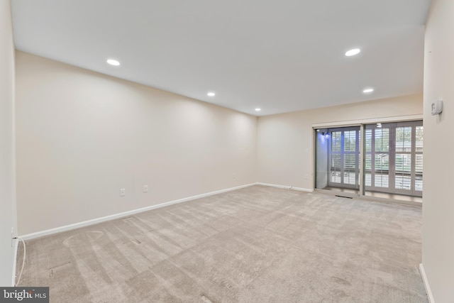 3622 Gleneagles Dr Unit 9-2C, Silver Spring, MD 20906 - carpeted spare room with baseboards and recessed lighting