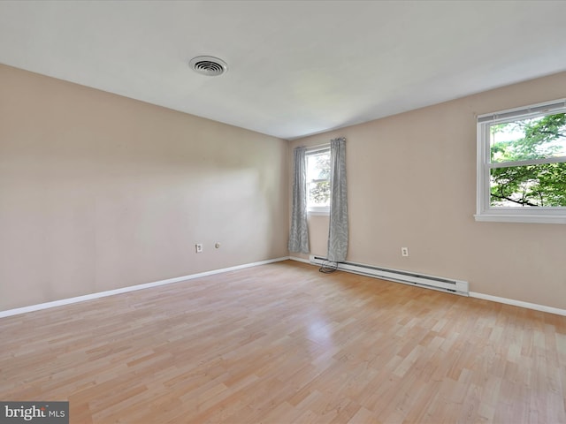 171 Tanglewood Ln, Lancaster, PA 17601 - spare room with a baseboard heating unit and light wood finished floors