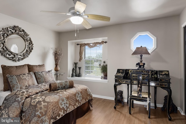 811 Darrett Ct, Sewell, NJ 08080 - bedroom featuring wood finished floors and ceiling fan