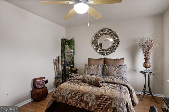 811 Darrett Ct, Sewell, NJ 08080 - bedroom featuring wood finished floors and ceiling fan