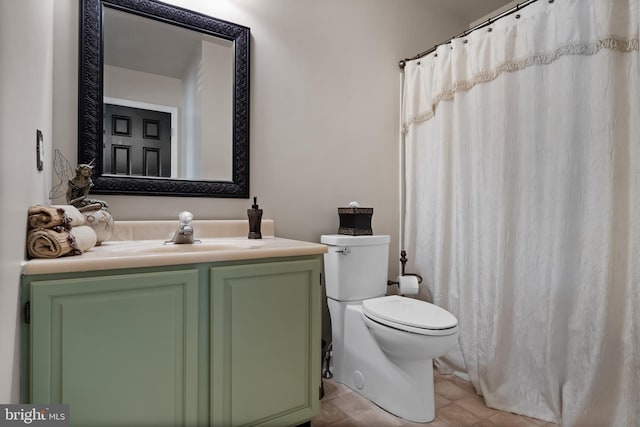 811 Darrett Ct, Sewell, NJ 08080 - bathroom with vanity, tile patterned floors, and a shower with shower curtain