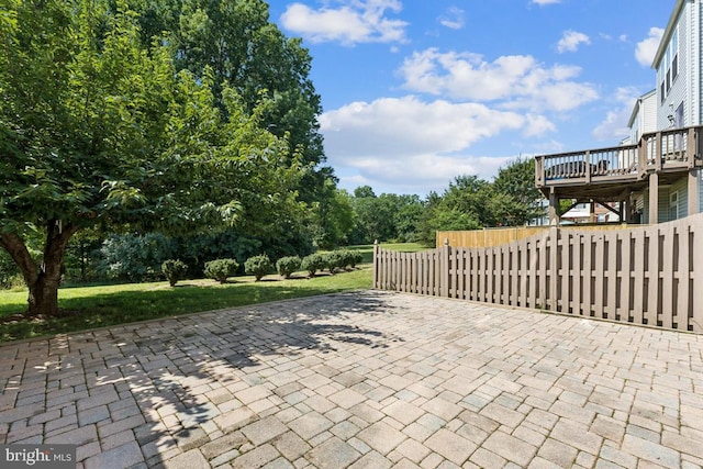 44203 Litchfield Ter, Ashburn, VA 20147 - view of patio / terrace featuring a wooden deck