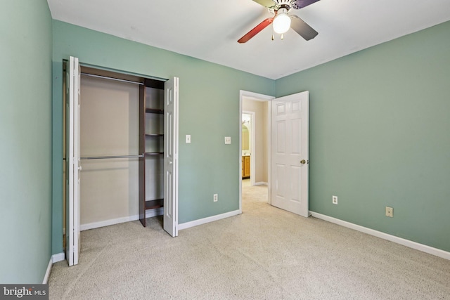 1207 Avalon Blvd, Shady Side, MD 20764 - unfurnished bedroom with carpet floors, a closet, and a ceiling fan