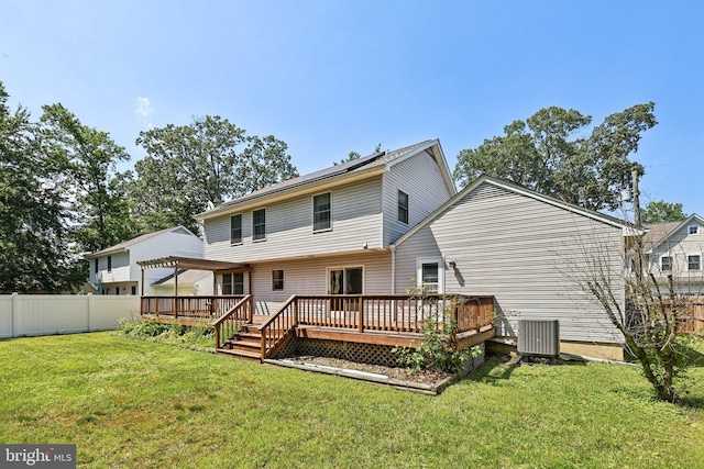 1207 Avalon Blvd, Shady Side, MD 20764 - rear view of house with a deck and a pergola