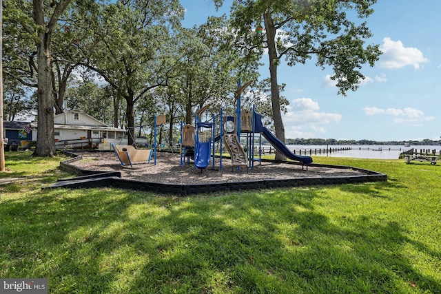 1207 Avalon Blvd, Shady Side, MD 20764 - community play area with a water view and a yard