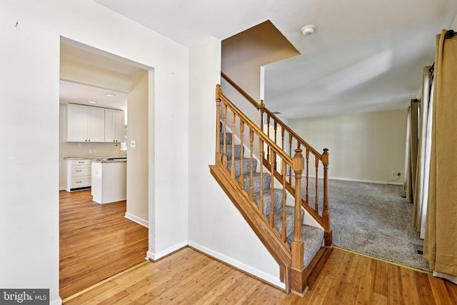 1207 Avalon Blvd, Shady Side, MD 20764 - stairway featuring wood finished floors
