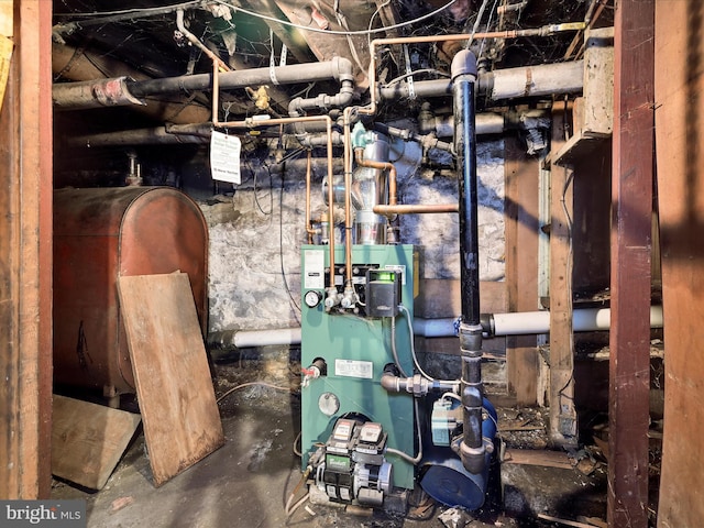 234 N Coal St, Port Carbon, PA 17965 - utility room featuring oil tank
