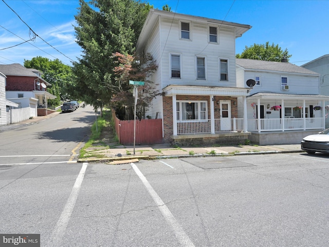 234 N Coal St, Port Carbon, PA 17965 - view of front of home with covered porch and brick siding