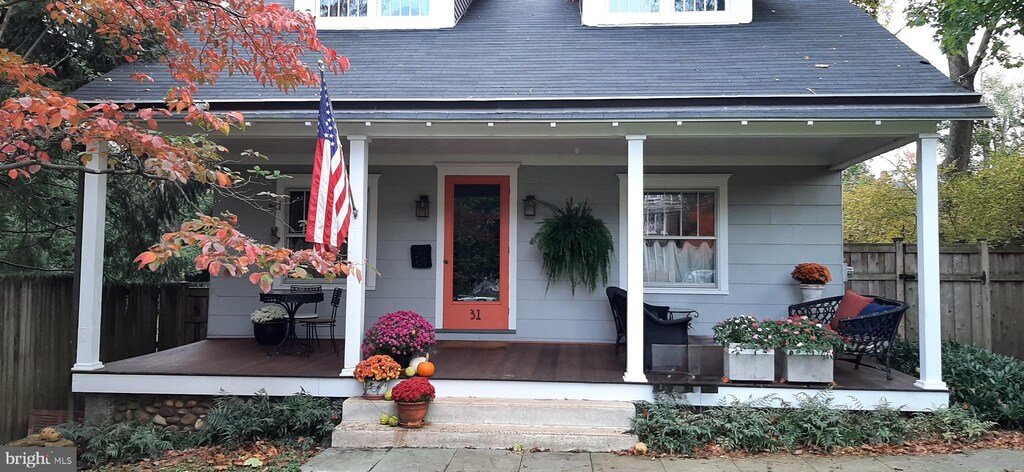 31 E Broad St, Hopewell, NJ 08525 - entrance to property with a porch