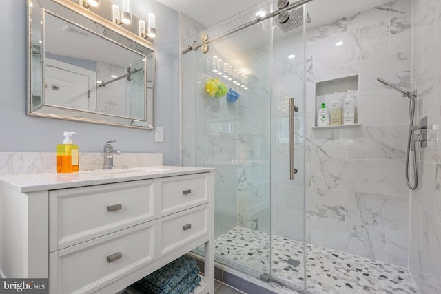 1555 Lukens Ave, Abington, PA 19001 - full bath featuring a marble finish shower and vanity