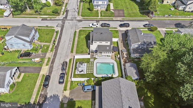 1555 Lukens Ave, Abington, PA 19001 - aerial view of property's location featuring nearby suburban area and a pool