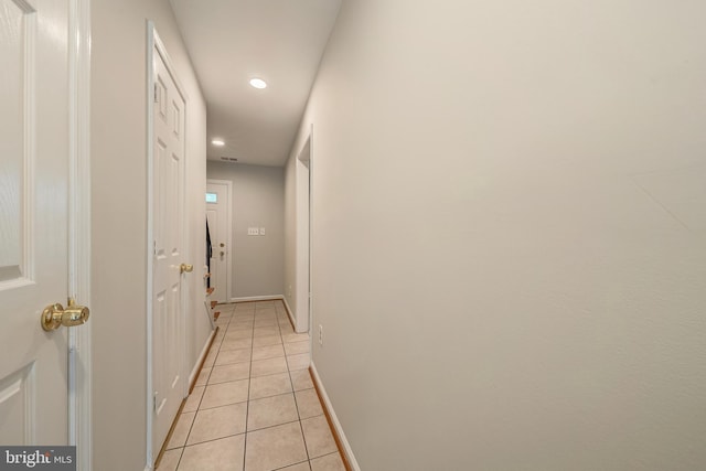 8218 Carrleigh Pkwy Unit 10, Springfield, VA 22152 - hallway with recessed lighting and light tile patterned floors