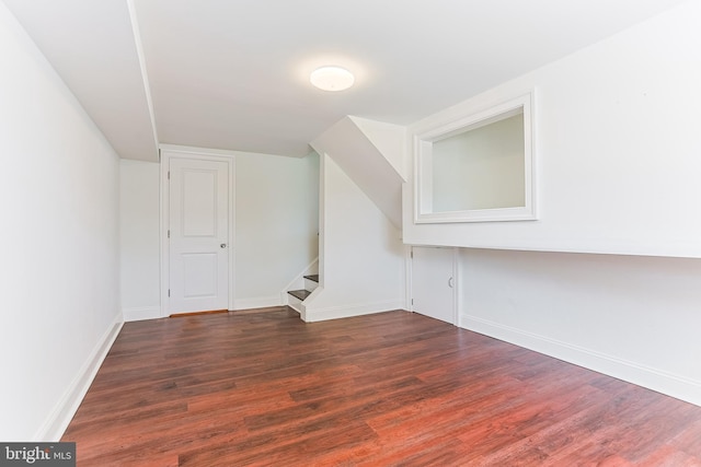 228 Warren Blvd, Broomall, PA 19008 - bonus room featuring dark wood-style flooring and stairs