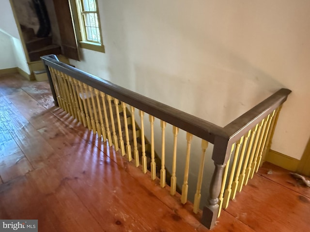 10 Kricks Mill Rd, Womelsdorf, PA 19567 - stairs with hardwood / wood-style floors and baseboards