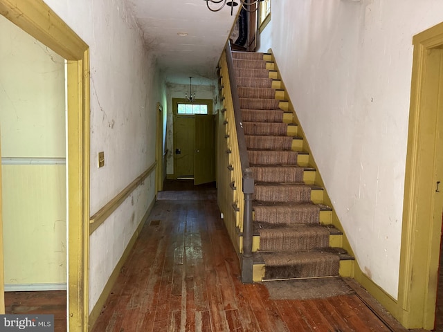 10 Kricks Mill Rd, Womelsdorf, PA 19567 - stairway featuring hardwood / wood-style floors