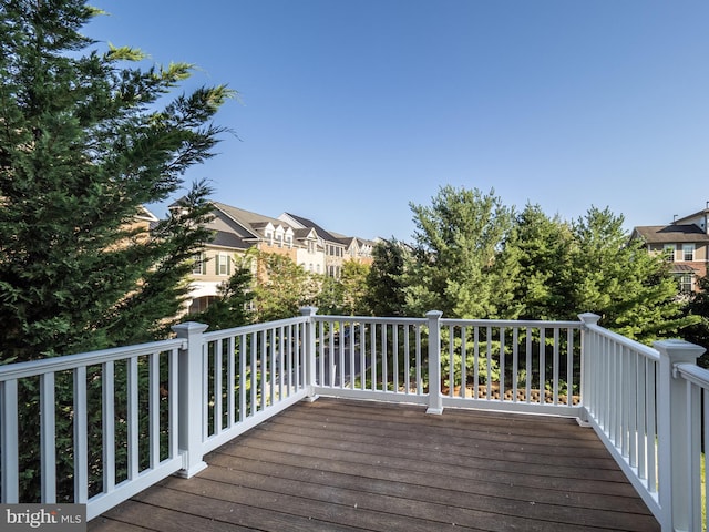 591 Odendhal Ave Unit 591, Gaithersburg, MD 20877 - wooden deck with a residential view