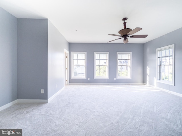 591 Odendhal Ave Unit 591, Gaithersburg, MD 20877 - carpeted spare room featuring baseboards and a ceiling fan
