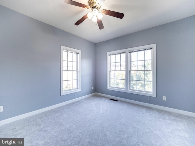 591 Odendhal Ave Unit 591, Gaithersburg, MD 20877 - carpeted spare room with plenty of natural light and ceiling fan